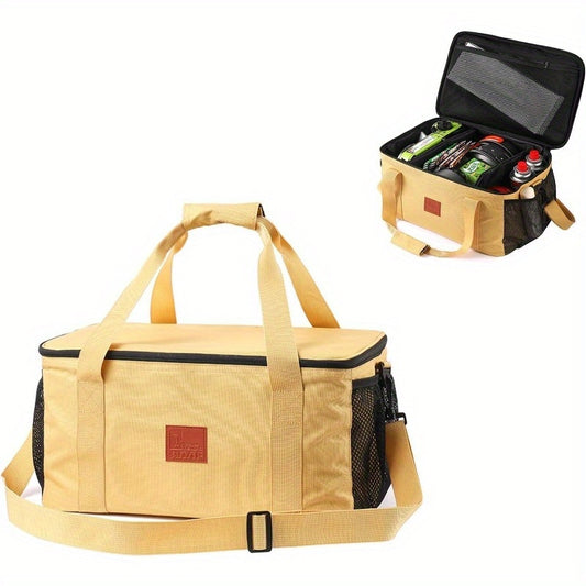 Best storage bag for camping cookware and utensils | Camping gear bag for organizing and transporting cooking supplies | Outdoor cookware storage solution for compact camping kitchens | Heavy-duty camping bag for pots, dishes, and stove accessories | Camping cookware organizer for hiking, backpacking, and RV trips