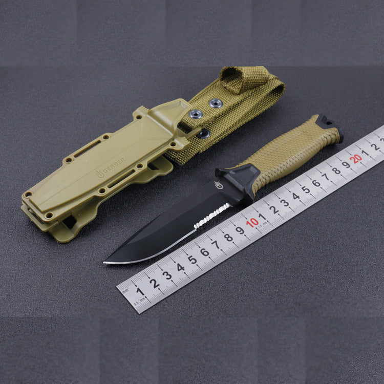 Adventure survival knife with sharp fixed blade | Durable survival knife for outdoor emergencies | Heavy-duty knife designed for survival and adventure | Tactical survival knife with ergonomic grip | Multi-purpose adventure knife for wilderness use