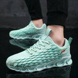 Nike Dragon Scale Woven Running Shoes for men | Breathable Nike running shoes with dragon scale design | Lightweight Nike dragon scale sneakers for running | Woven Nike running shoes with textured dragon scale upper | Nike breathable athletic shoes with unique woven design