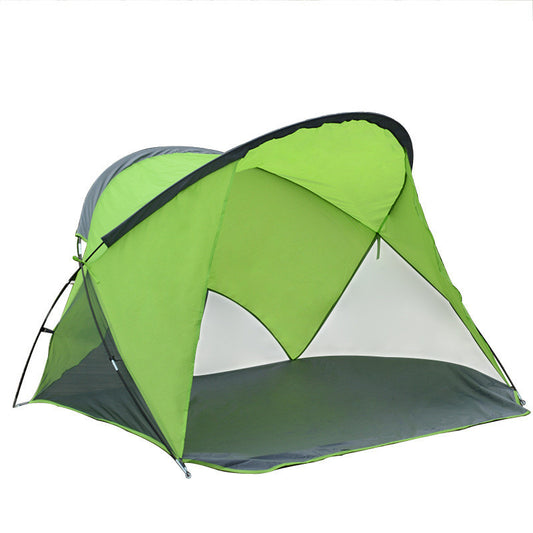 Best beach camping tent for sun protection and seaside shelter | Easy-setup tent for beach picnics, shade, and overnight camping | UV-blocking beach tent ideal for family and solo trips | Wind-resistant camping tent for coastal and beach environments | Pop-up beach tent for shade, rest, and outdoor relaxation