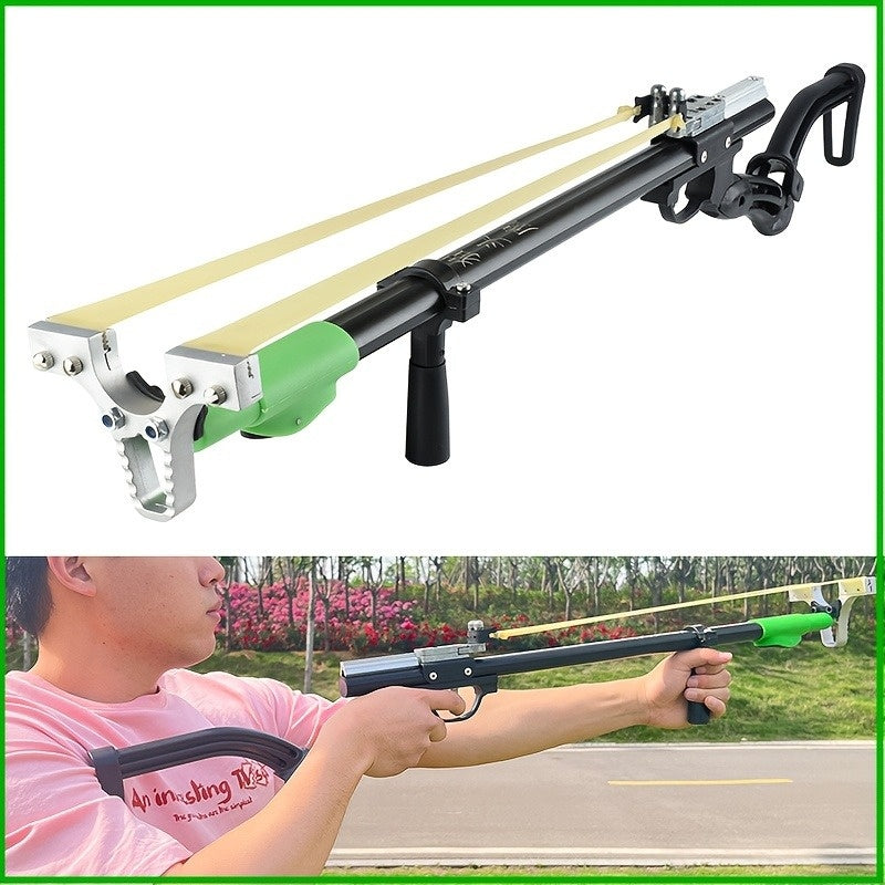 Sports slingshot for target shooting and outdoor fun | High-performance slingshot designed for sports shooting | Durable slingshot with ergonomic handle for precision shots | Compact sports shooting slingshot with strong bands | Recreational slingshot for accurate sports shooting practice