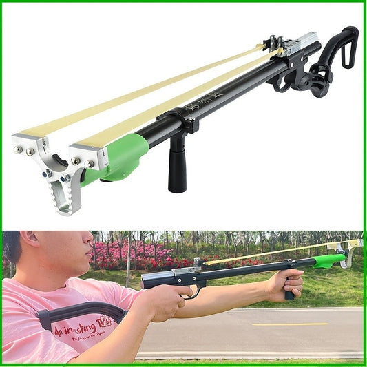 Sports slingshot for target shooting and outdoor fun | High-performance slingshot designed for sports shooting | Durable slingshot with ergonomic handle for precision shots | Compact sports shooting slingshot with strong bands | Recreational slingshot for accurate sports shooting practice
