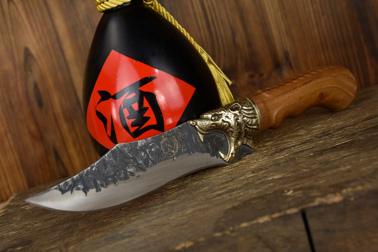 TigerBone fixed-blade knife \ Rugged TigerBone outdoor blade | TigerBone hunting and survival knife | Durable TigerBone steel blade | Handcrafted TigerBone utility knife