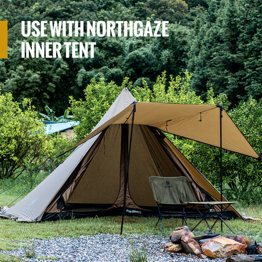 Best waterproof chimney tent for outdoor winter camping | Hot tent with stove jack and weather-resistant build | Four-season camping tent with chimney hole for wood-burning stove | Fire-retardant tent with built-in chimney access for heating | Waterproof outdoor tent for bushcraft, hunting, and cold-weather camping